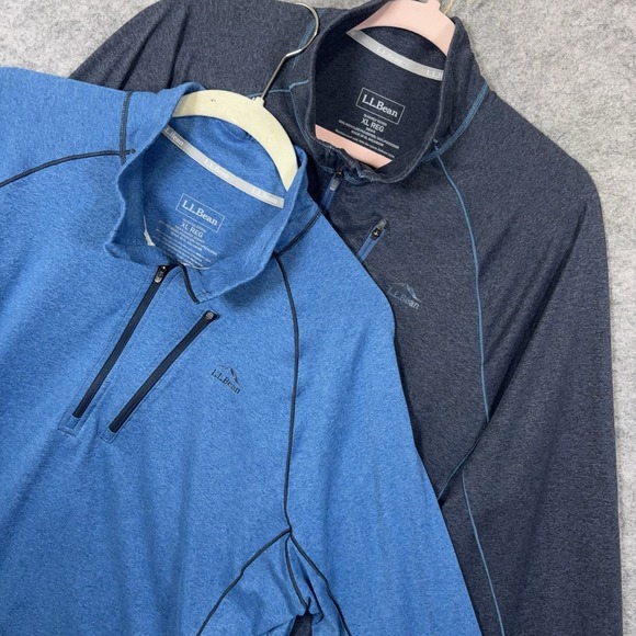 L.L. Bean Other - LL Bean Pullover Jacket Mens XL Blue Lightweight Slightly Fitted - BUNDLE OF 2